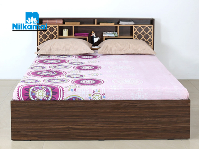 Queen Bed Box Storage Beech