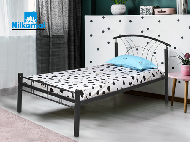 Nilkamal Lucas Single Bed Black