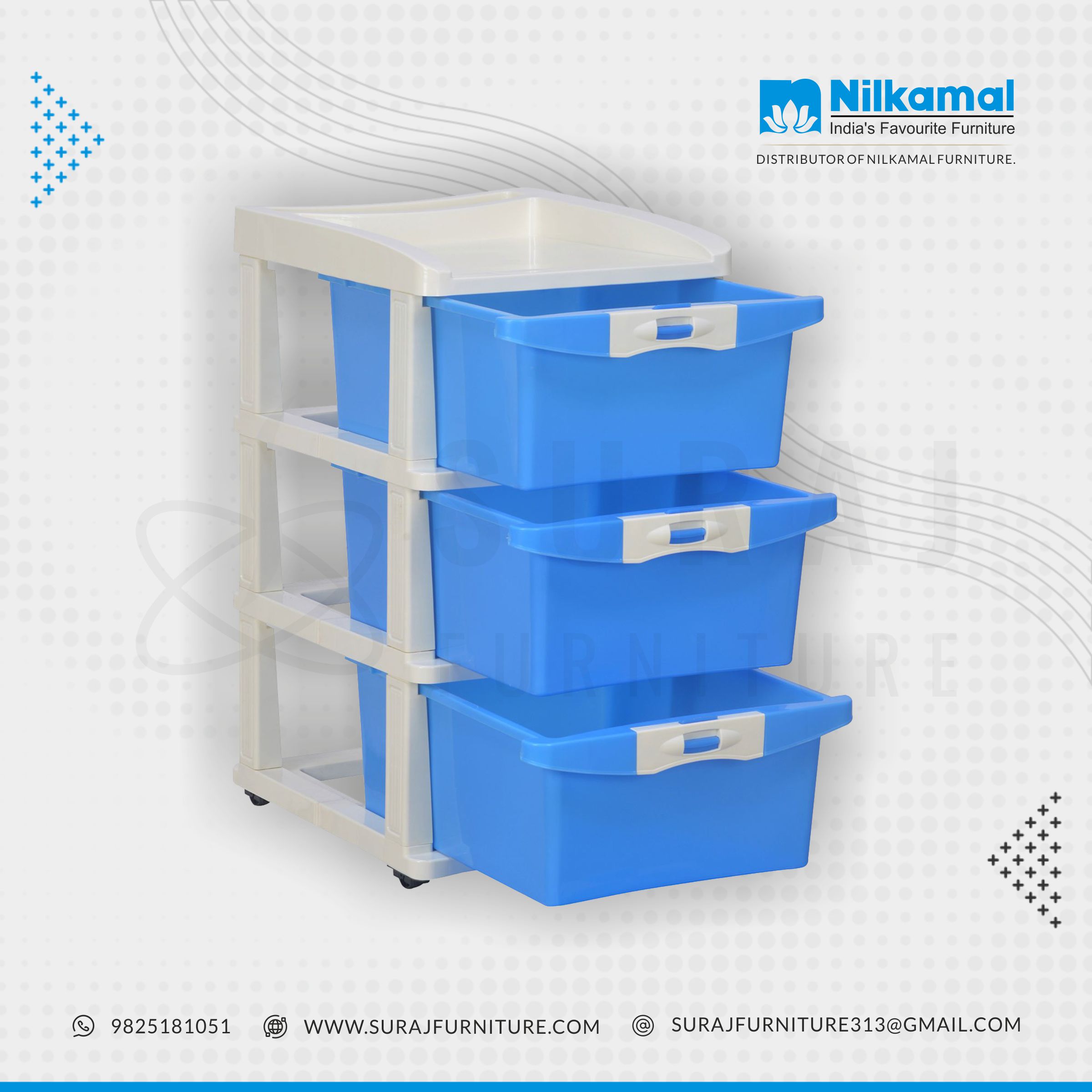 nilkamal plastic small drawer