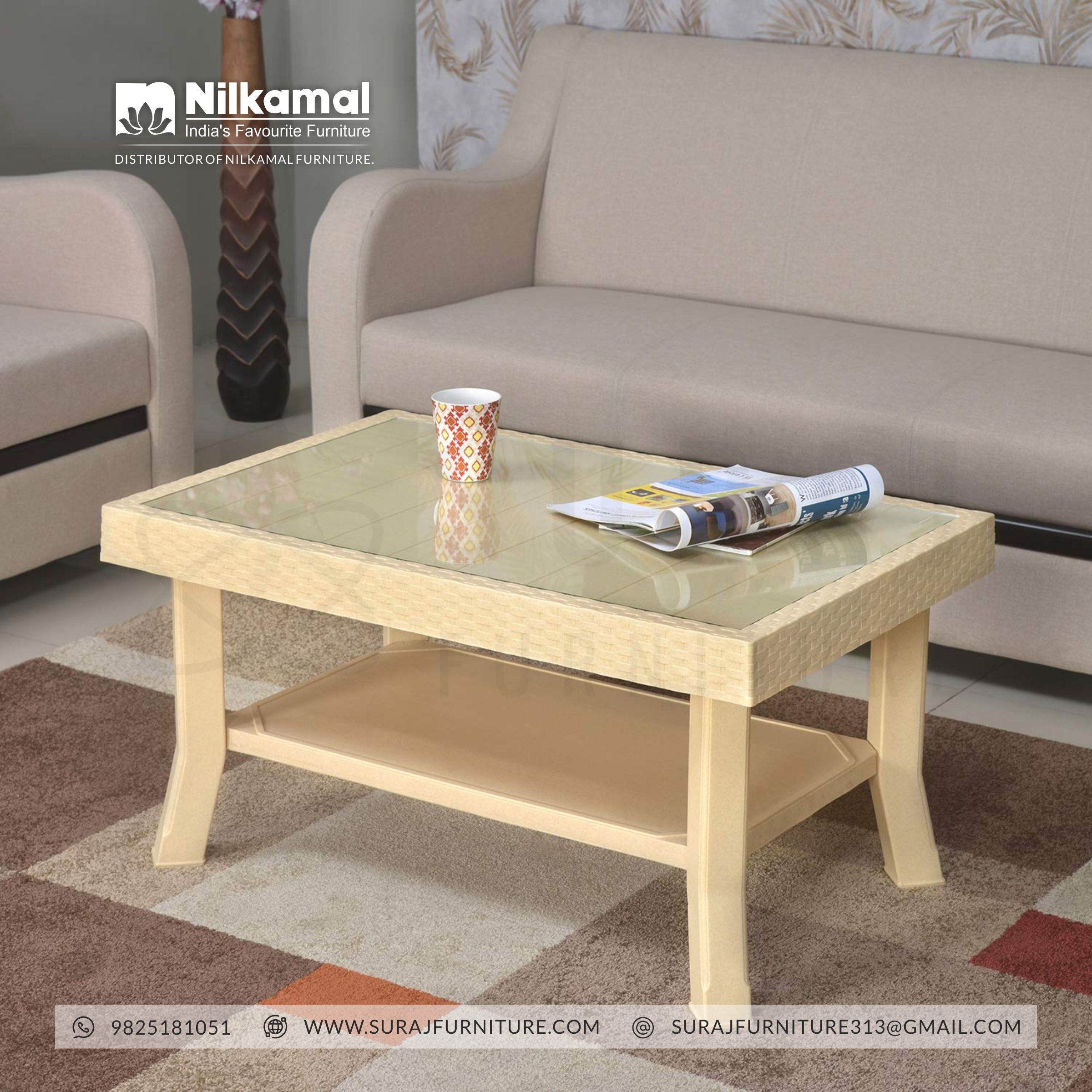 Nilkamal plastic tea shop table price
