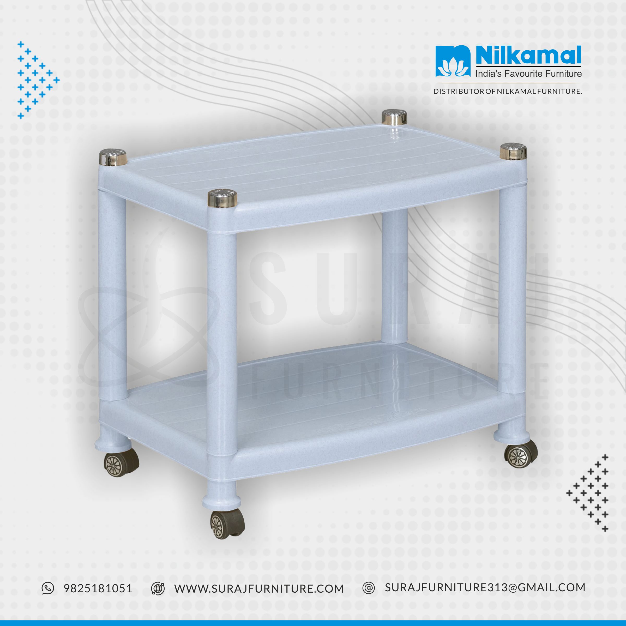 nilkamal glass centre table