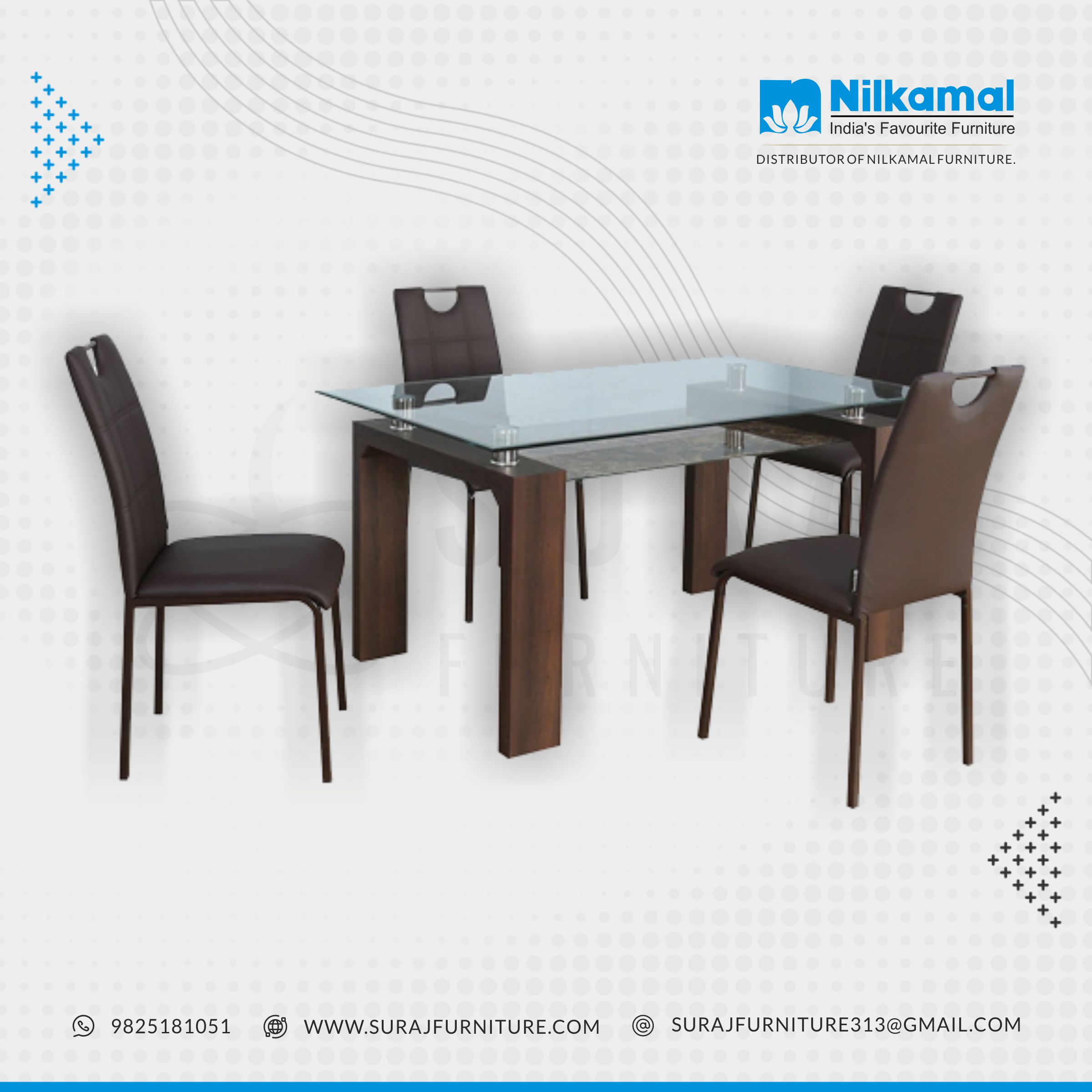 Hermiston Dining Brown ahmedabad