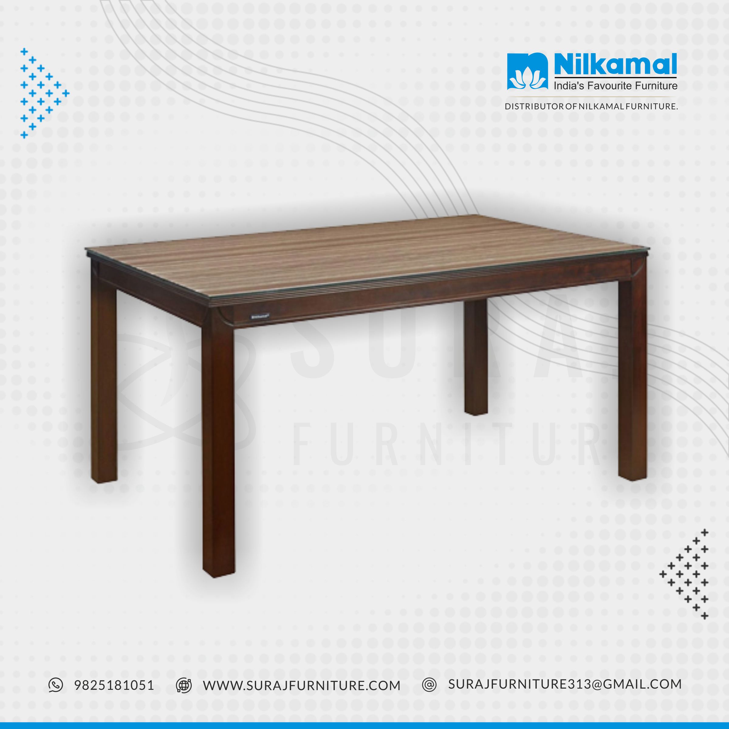 Nilkamal Julieta 6 Seater Dining Table