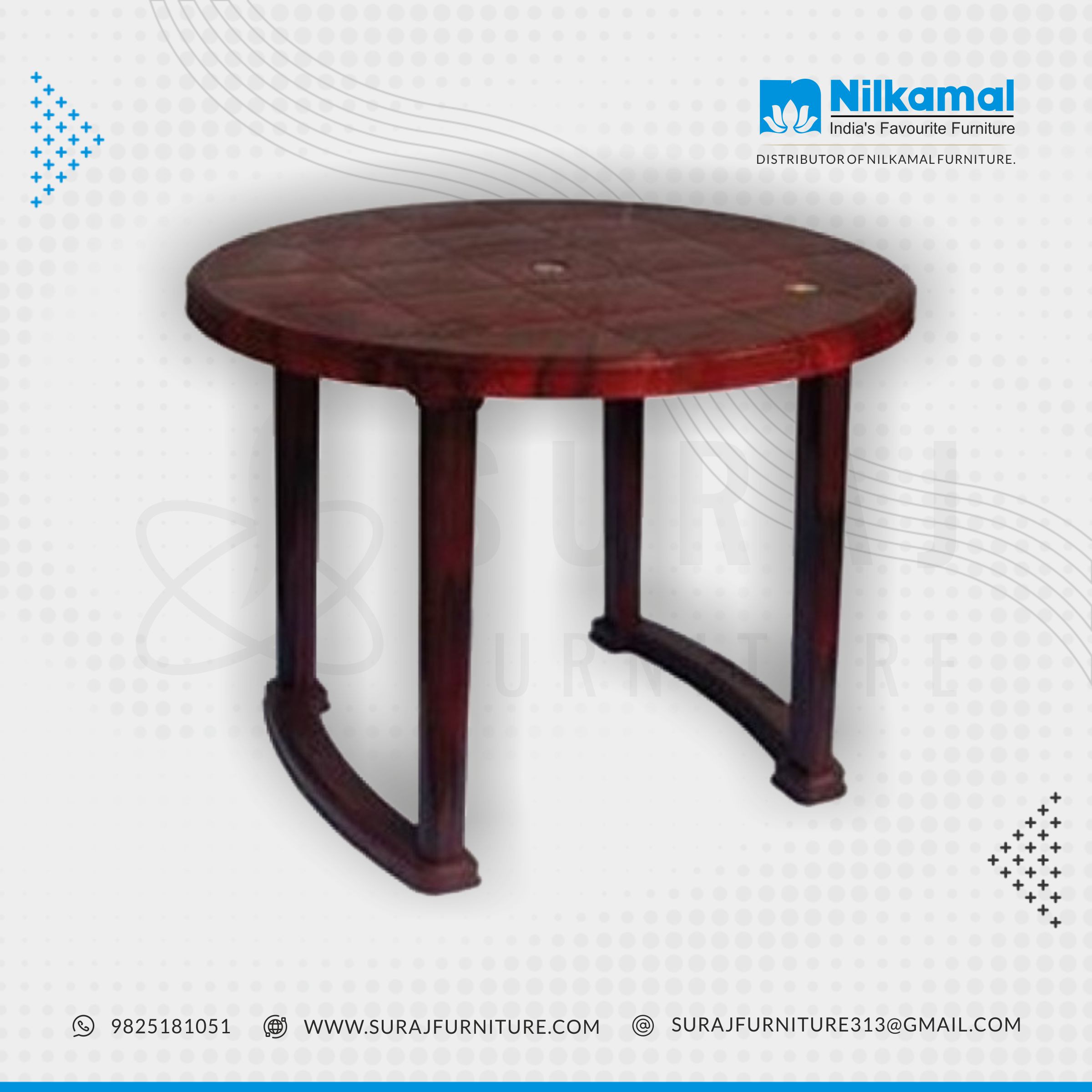 Meridian Dinning Table Rose Wood