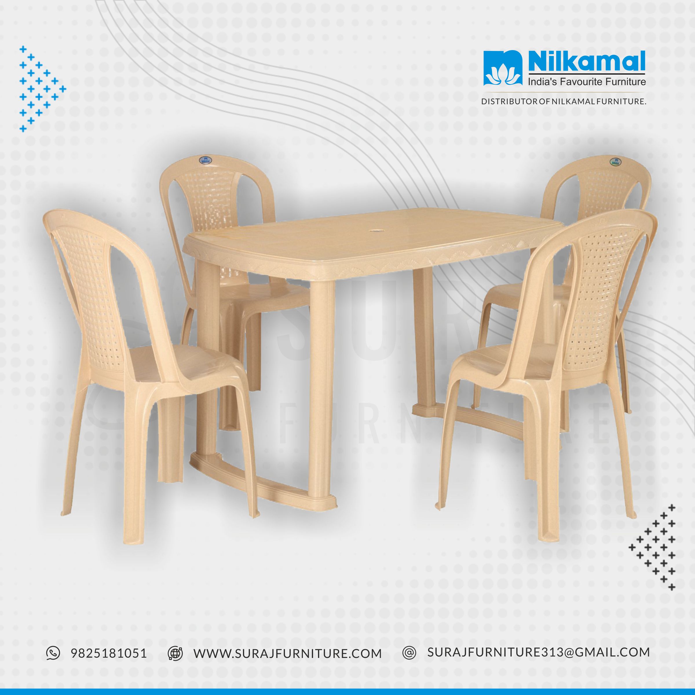 Shahenshah 4 Seater Dining Set