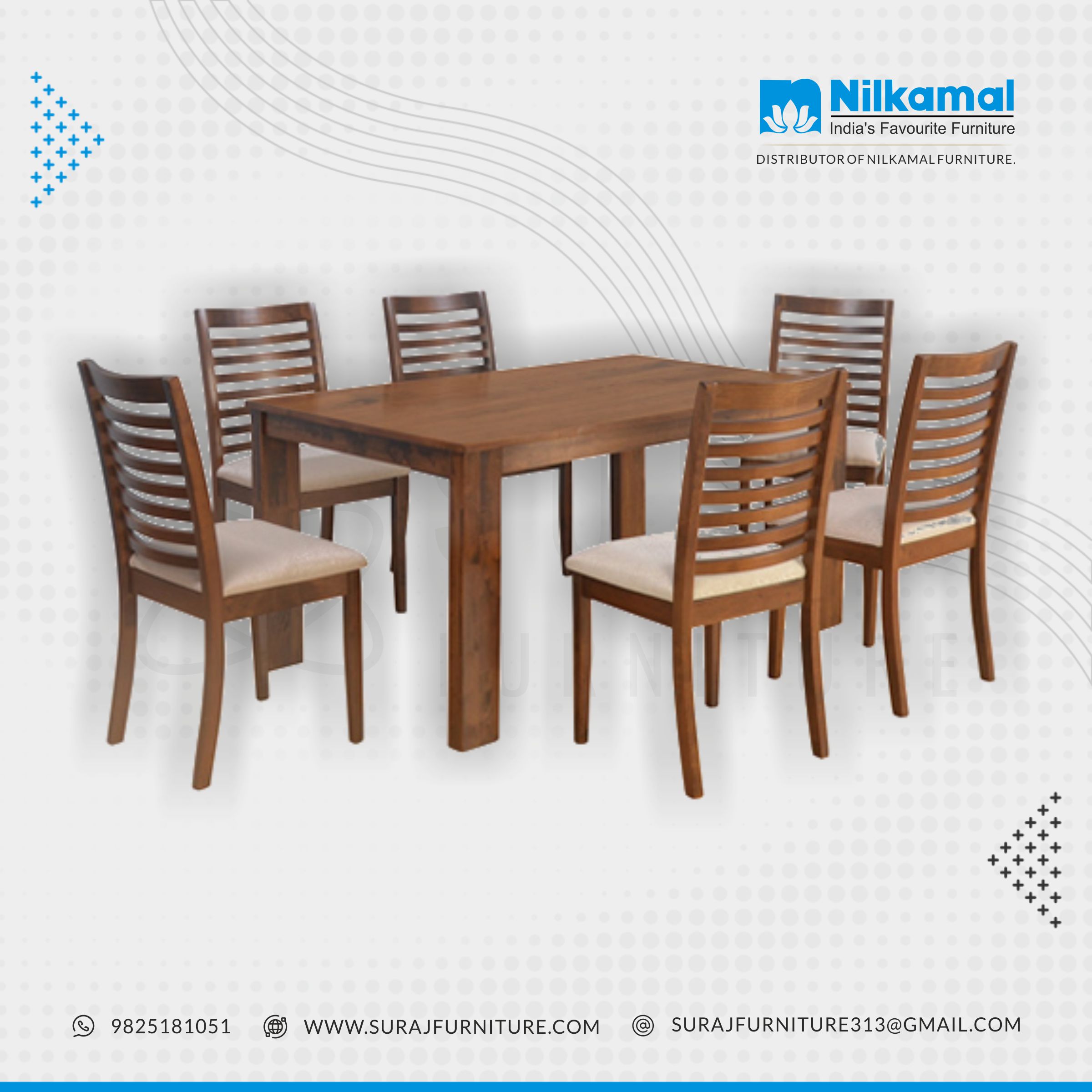 Nilkamal Togo 6 Seater Dining