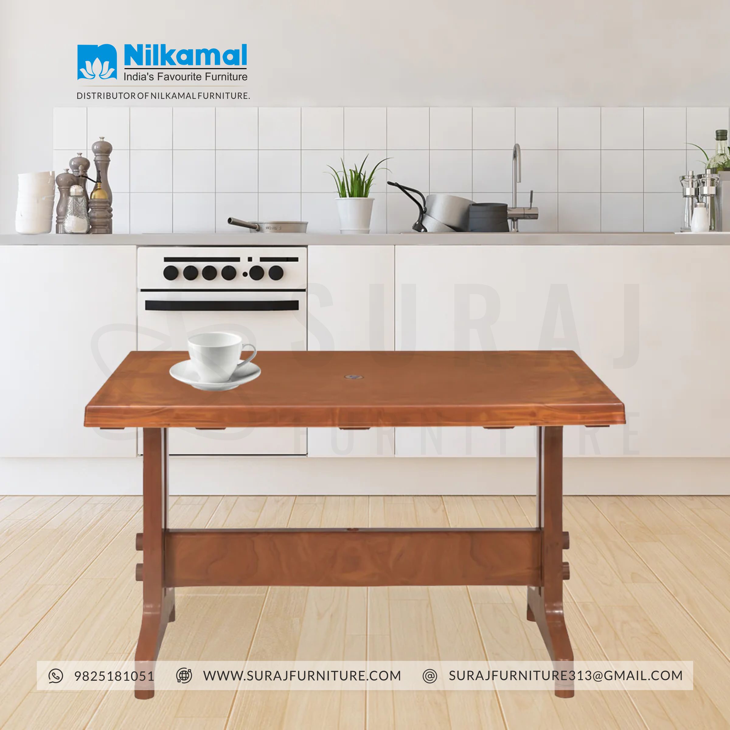 Nilkamal Ultima Dining Table Mango Wood