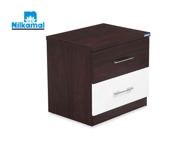 Nilkamal Tristar Side Table Brown White