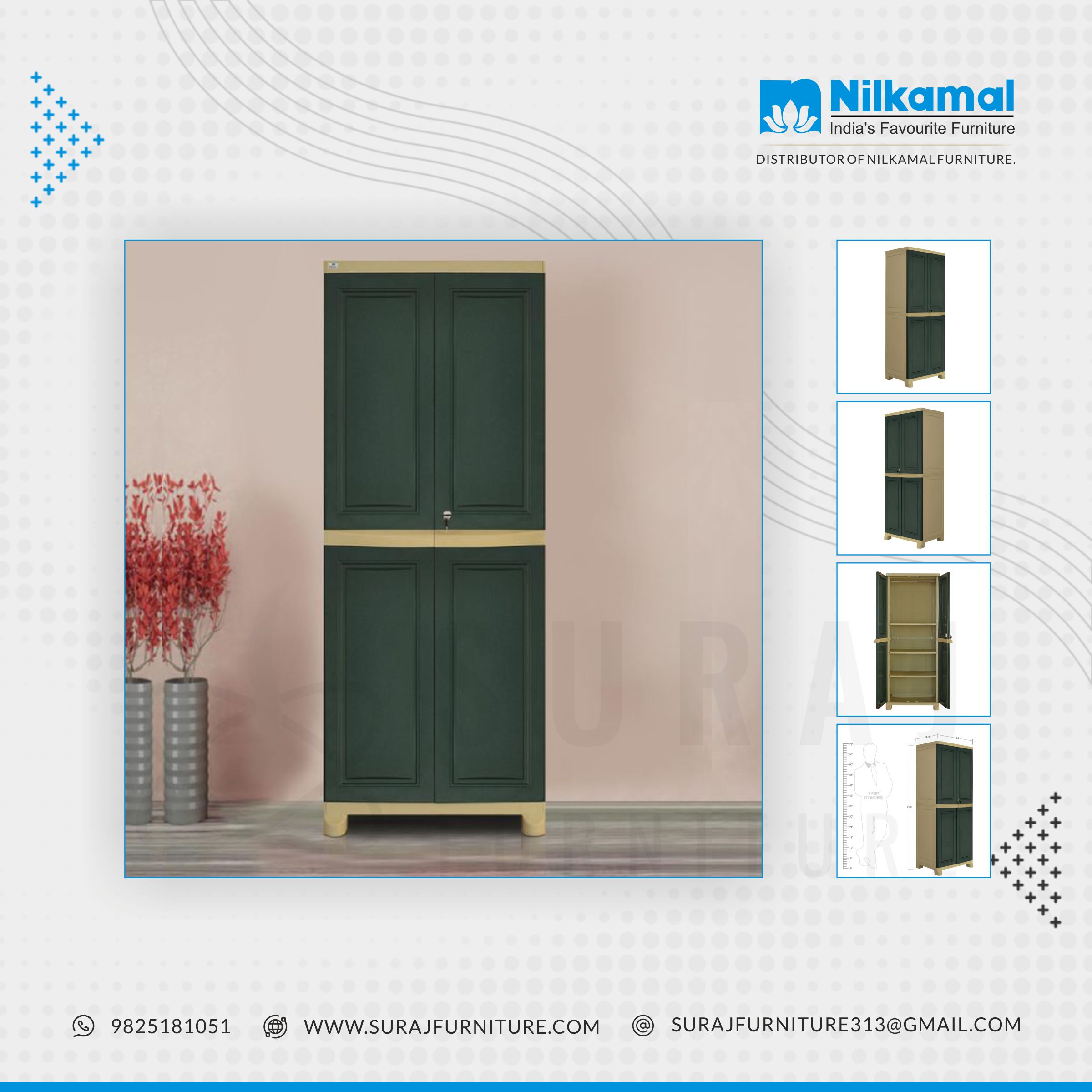 Nilkamal Plastic Cupboard Large