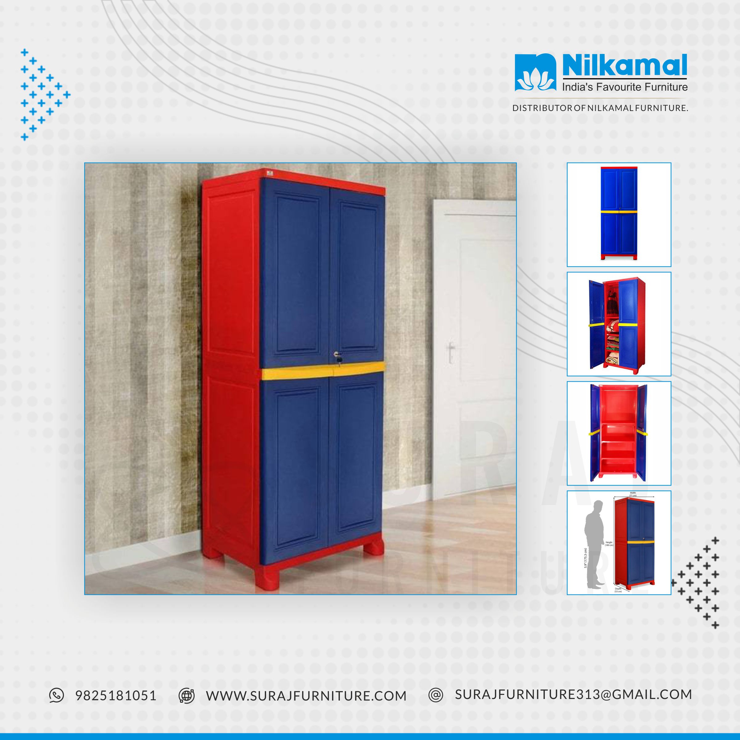 Nilkamal top storage cabinet