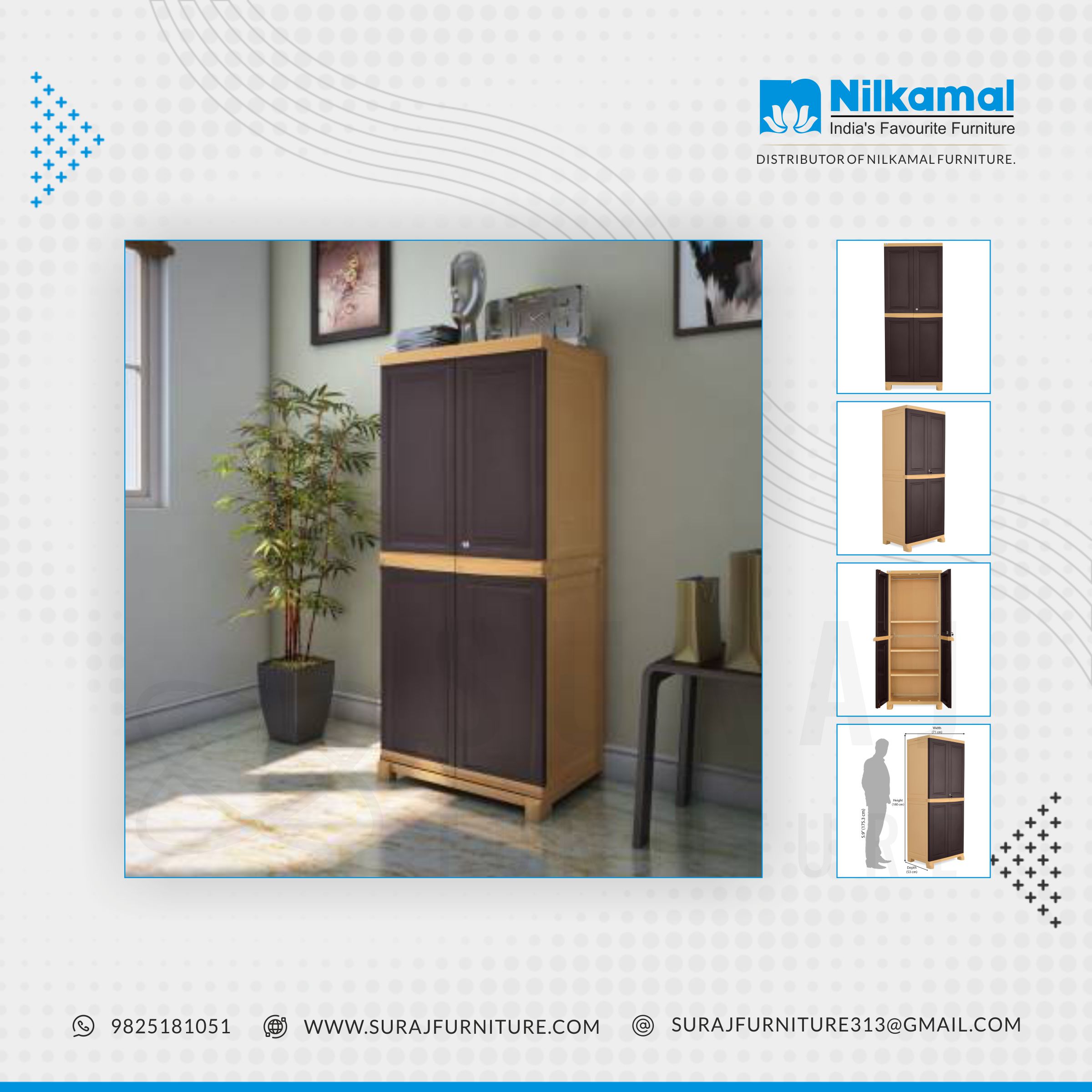 Nilkamal Plastic Cupboard Big