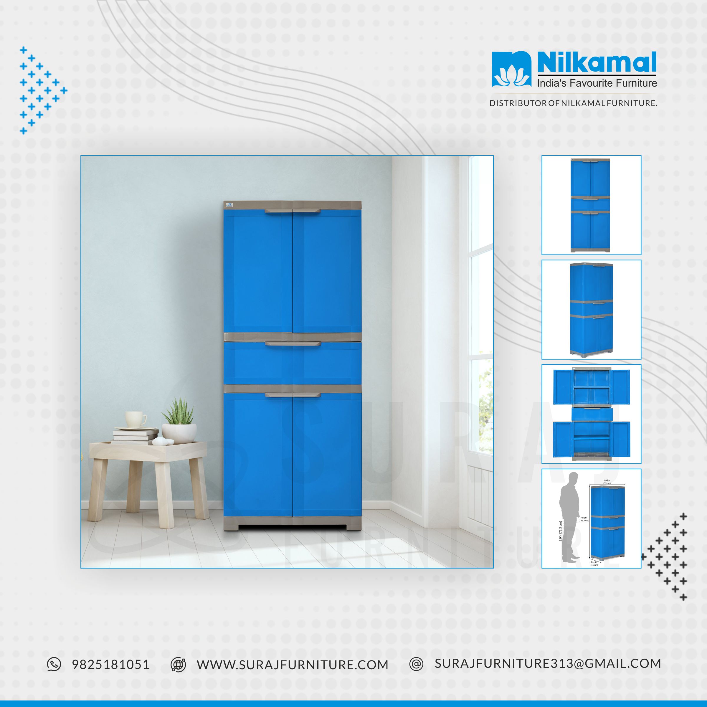 nilkamal plastic cupboard